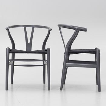 Hans J. Wegner, Chairs, 4, model CH 24 “Y Chair”, Carl Hansen & Søn, Denmark.