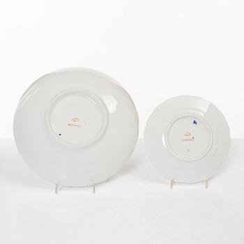 A 35-piece 'Cobalt Net' porcelain  Lomonosov, Soviet Union.