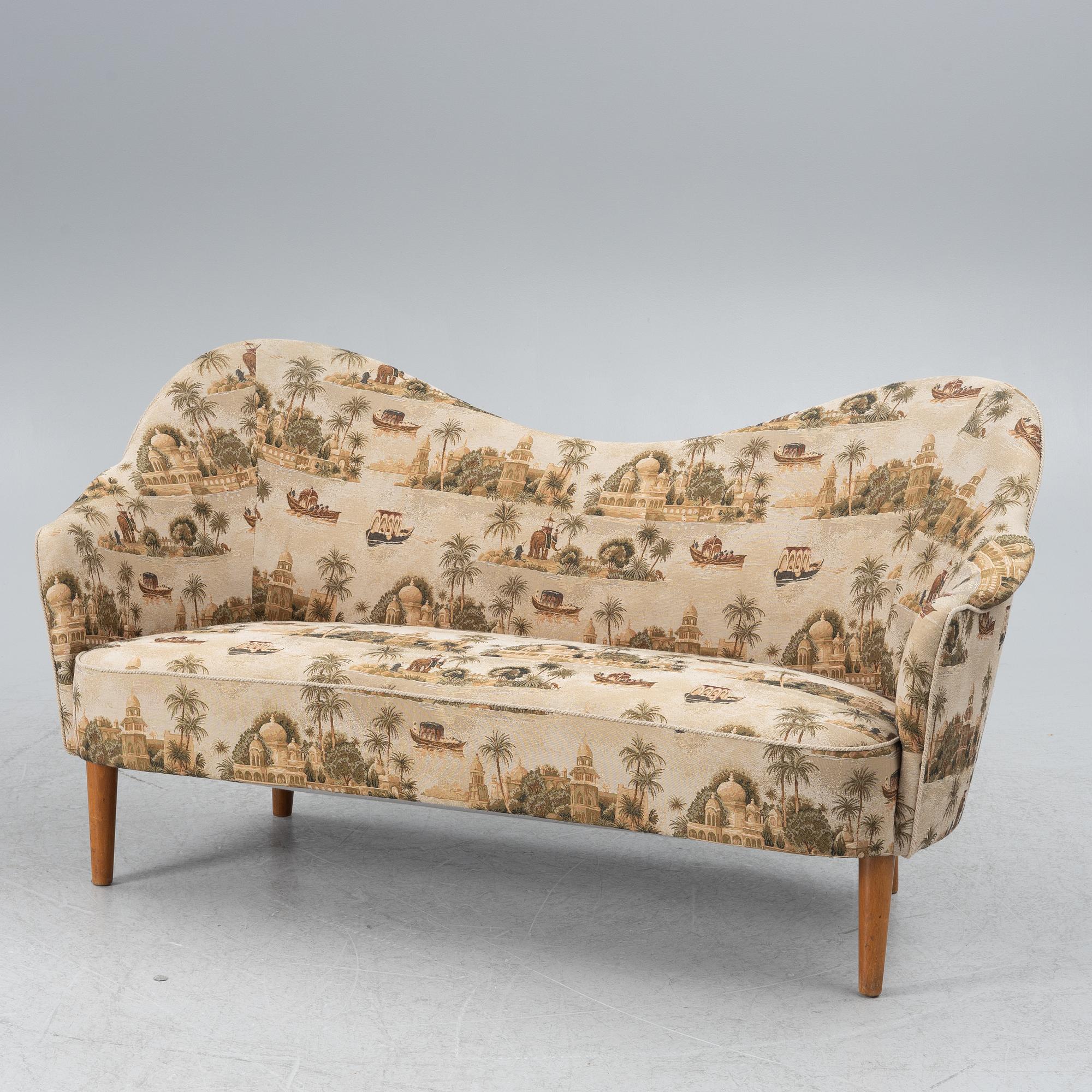 Carl Malmsten, soffa och fåtölj, "Samspel", 1900-talets andra hälft.
