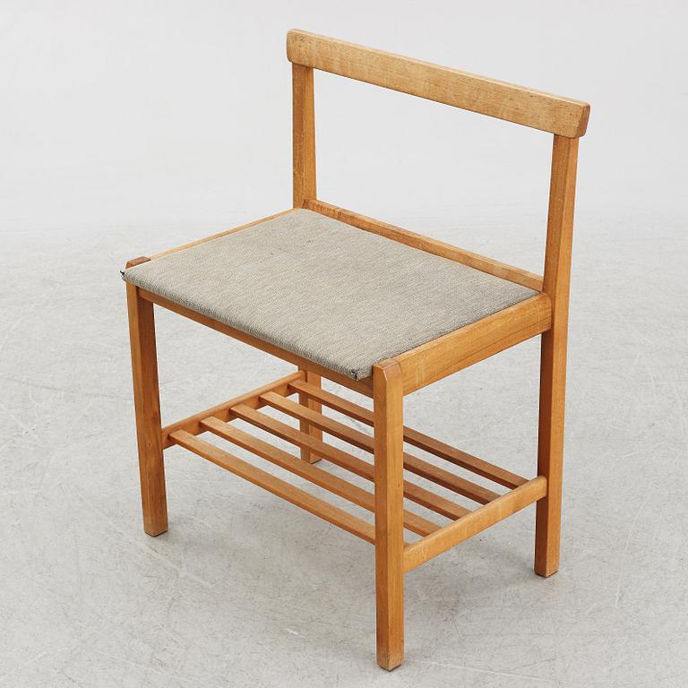 Carl Malmsten, a chair/luggage stand, 'Kanton'.