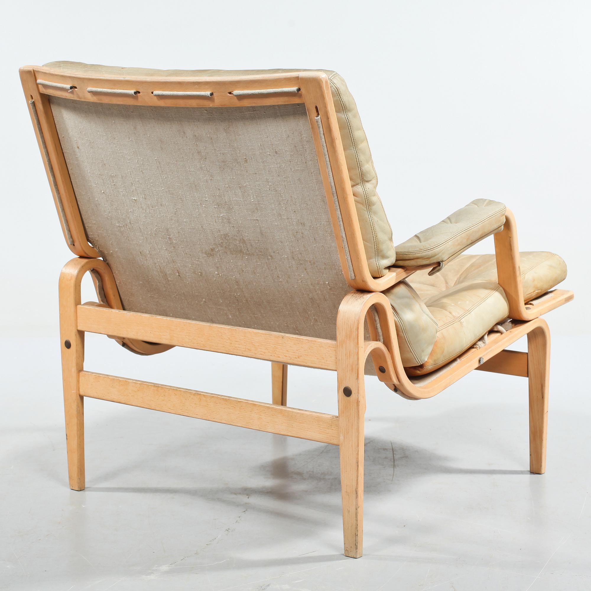 FÅTÖLJ, "Ingrid", Bruno Mathsson, Dux, 1900-talets andra hälft.