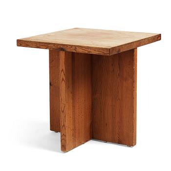 317. Axel Einar Hjorth, a stained pine table "Lovö", Nordiska Kompaniet Sweden 1930's.