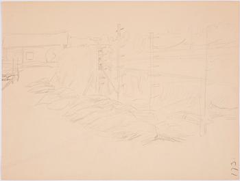 CARL LARSSON, skisser, 4 st, monogramsign.