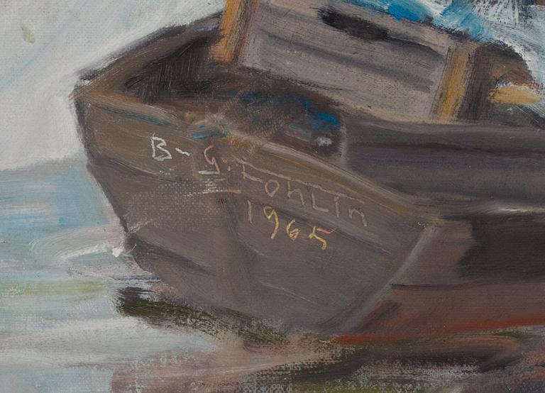 BROR GÖSTA FOHLIN, öljy kankaalle, sign. ja päiv. 1965.