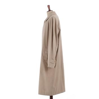 BURBERRY, a beige cotton coat.