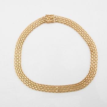 Necklace X-link 18K gold.