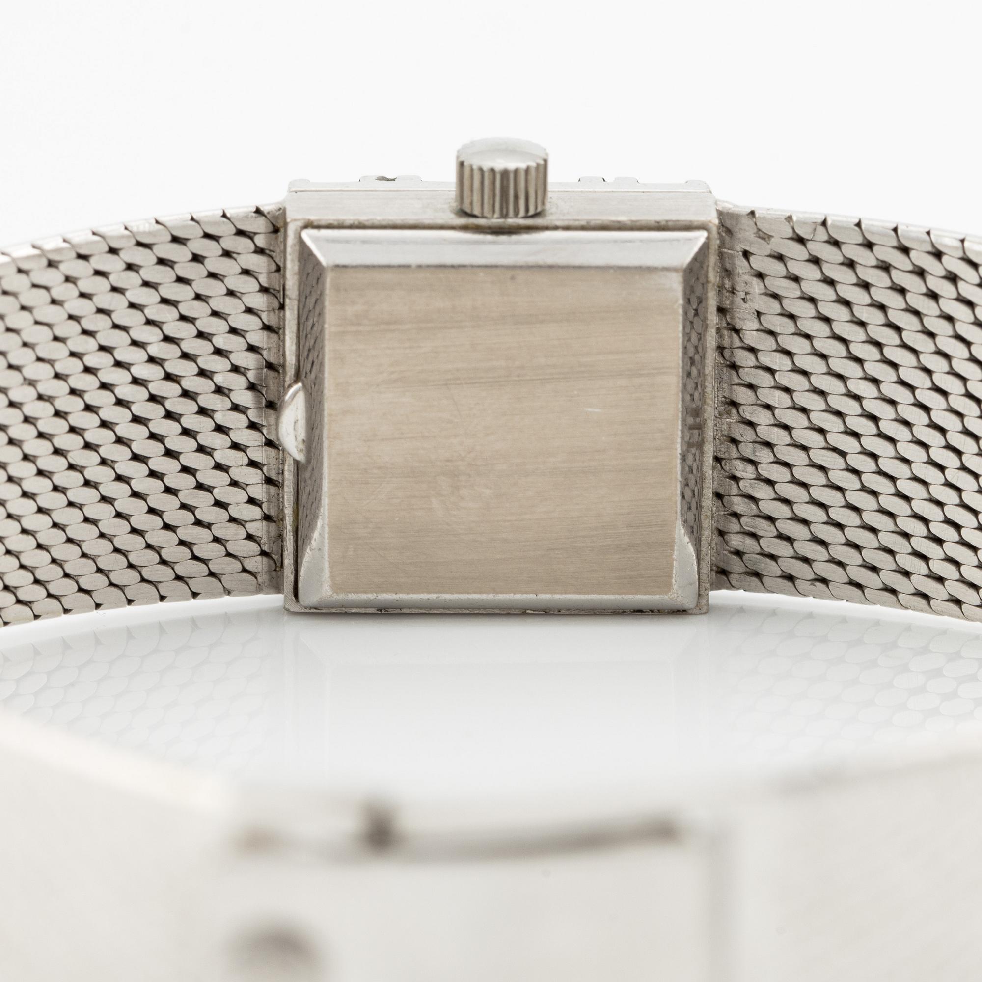 Patek Philippe, wristwatch, "Baguette Diamonds Bezel", 16 x 16 mm.