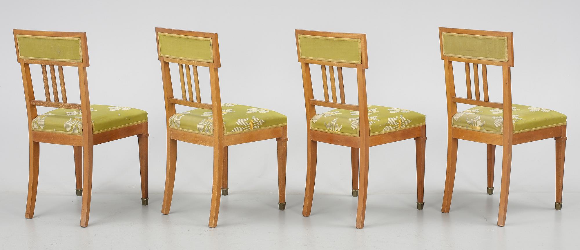 STOLAR, 4 st, empire, 1800-talets mitt.