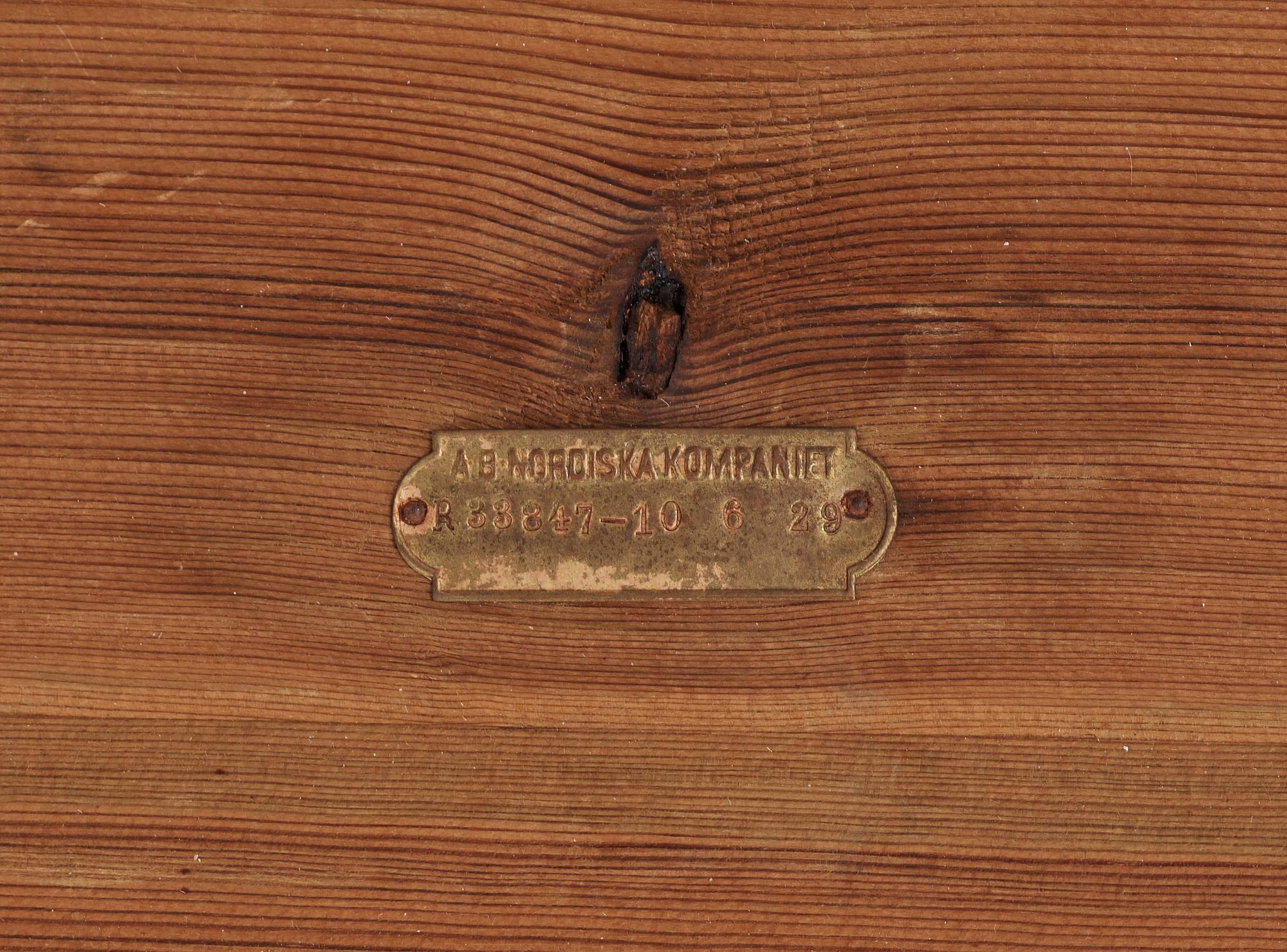 An Axel-Einar Hjorth 'Sandhamn' pine table, NK Sweden 1930's.