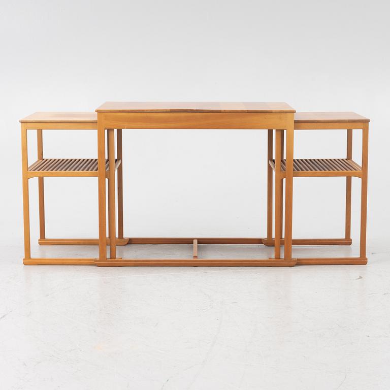 Carl Malmsten, satsbord, 3 delar, "Släden", Åfors Möbelfabriks AB.