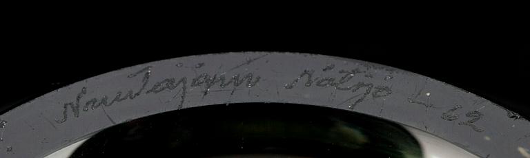 KULHO, lasia, Kaj Franck, sign. K.F. Nuutajärvi Notsjö -62.