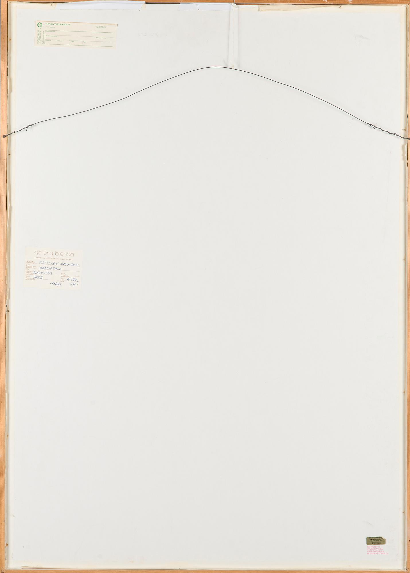 Kristian Krokfors, "Kalliotalo" (Rock house).