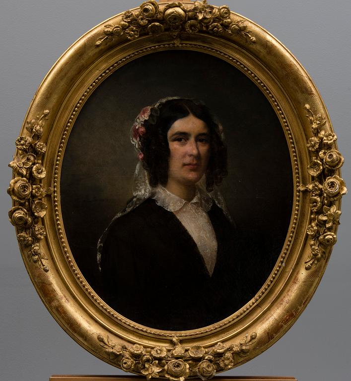 FRANÇOIS-ÉMILE DE LANSAC, olja på duk, signerad.