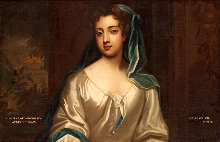 Gottfried Kneller Attributed to, "Countess of Winchilsea and Nottingham".