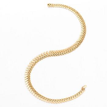 Collier, doserat, 18K guld.