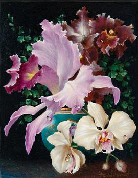 200. Lev Tchistovsky, "ORCHIDS". ЧИСТОВСКИЙ, ЛЕВ СМАРАГДОВИЧ (1902-1969)
"ОРХИДЕИ".