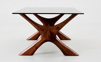BORD, glas och jakaranda, Danmark, 1960-tal.