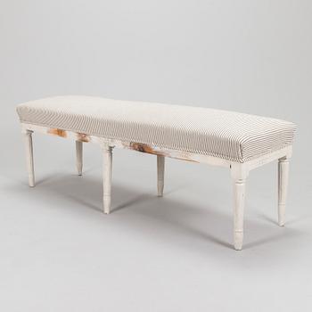 A Swedish late Gustavian bench from 19th century.