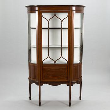 A 20th century English display cabinet.