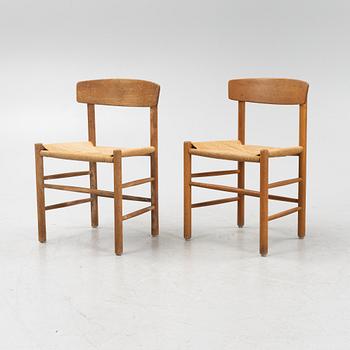 Børge Mogensen, stolar, 8 st, "J39", FDB Møbler, Danmark.