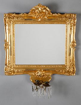 SPEGELLAMPETT, nyrokoko, 1800-talets andra hälft.