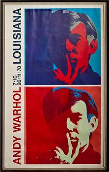 ANDY WARHOL, efter, affisch, Louisiana 7-10, 26/11 -78.