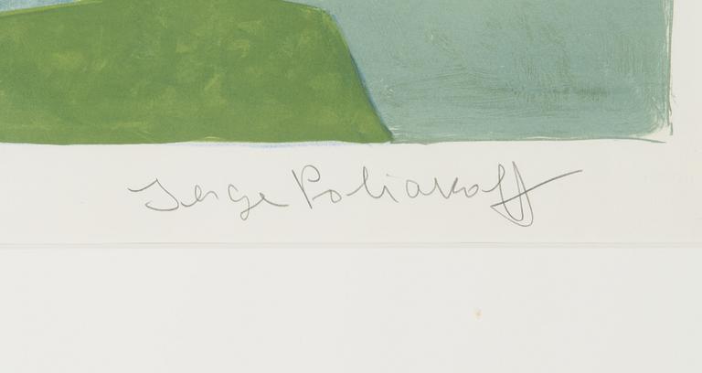 Serge Poliakoff, färglitografi, signerad och numrerad 16/80.