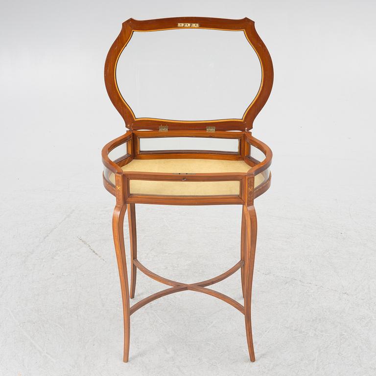 Display table, Louis XV style, circa 1900.