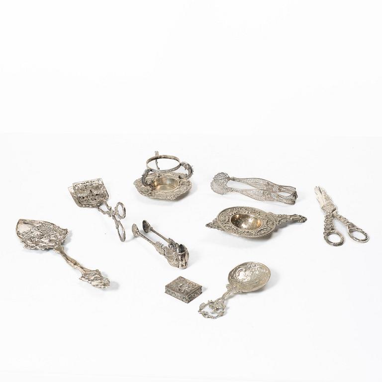 Silver, 8 delar, 1900-tal.