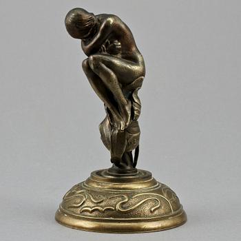 SKULPTUR, efter Maurice Bouval, brons, E. Colin & Co, Paris, 1900-tal.