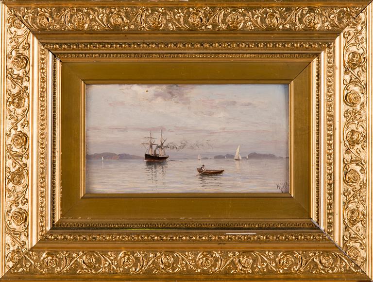 HJALMAR MUNSTERHJELM, TIDIG SOMMARMORGON I FINSKA SKÄRGÅRDEN.