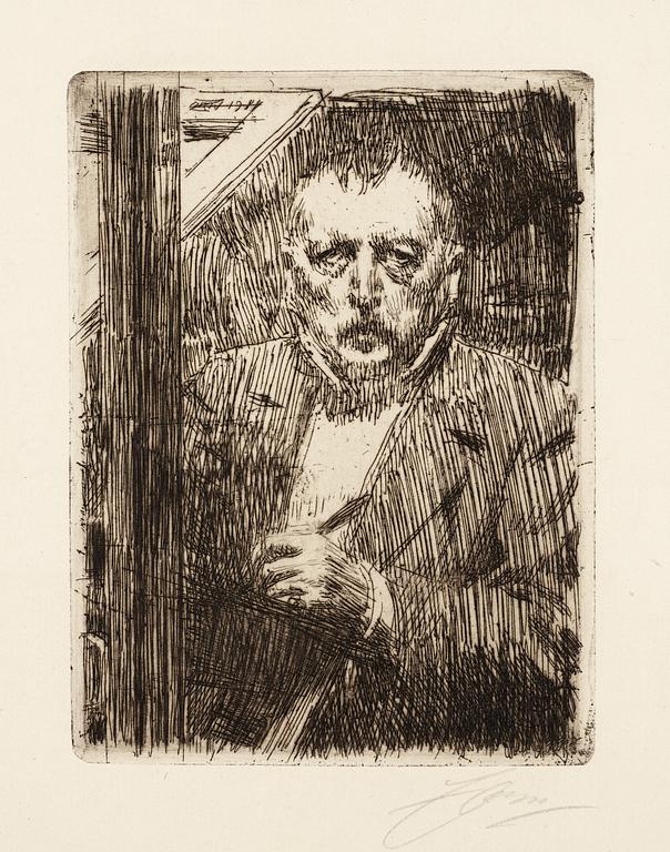 Anders Zorn, "Självporträtt 1911".