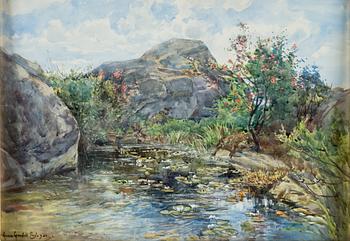 ANNA GARDELL-ERICSON, watercolour, signed.