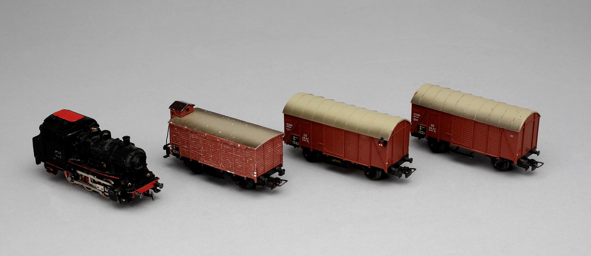 TÅGSET, 47 delar, Märklin, 1900-talets första hälft.