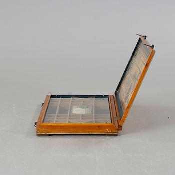 A 20th century collector's chest by The indestructible trunk & container Co.