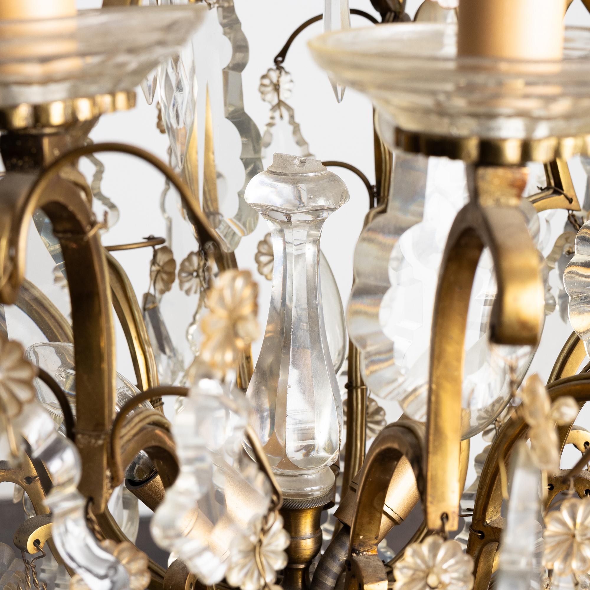 Ljuskrona, rokokostil, tidigt 1900-tal.