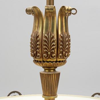 Einar Bäckströms Metallvarufabrik, taklampa, Swedish Grace, variant av modell 3831, 1920/30-tal.