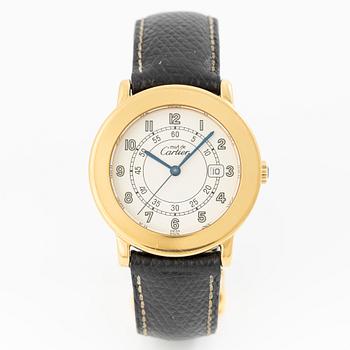 Must de Cartier, Must Ronde, wristwatch, 33 mm.