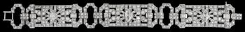 A brilliant- and navette cut diamond Art Deco bracelet, tot. app. 15 cts.