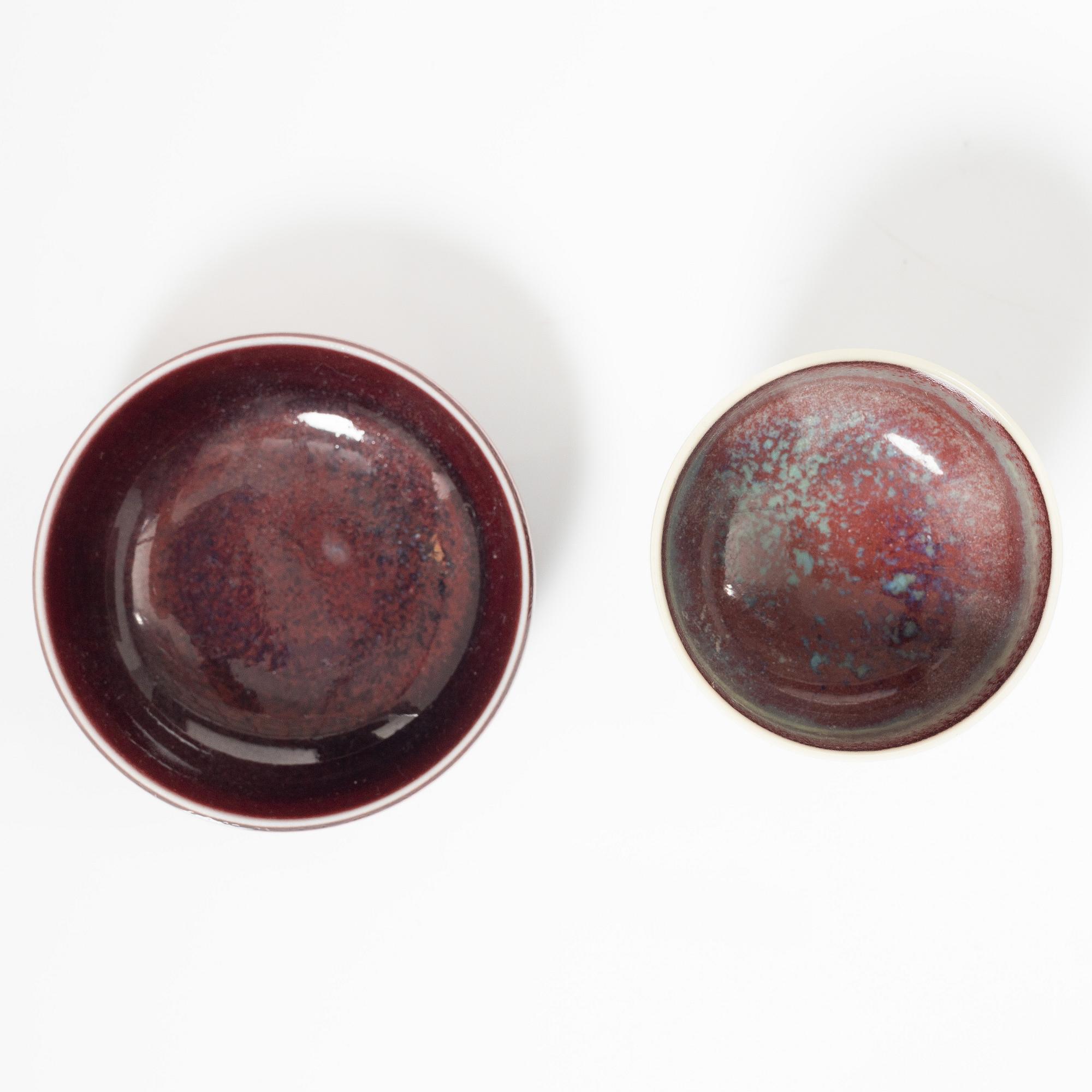 Stig Lindberg, four stoneware miniatures, Gustavsberg.