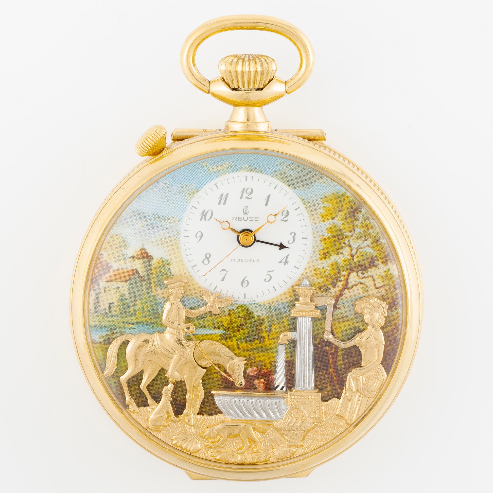 Reuge Music, Fickur/speldosa med rörliga figurer, Sainte-Croix, Schweiz, 1900-talets senare del.