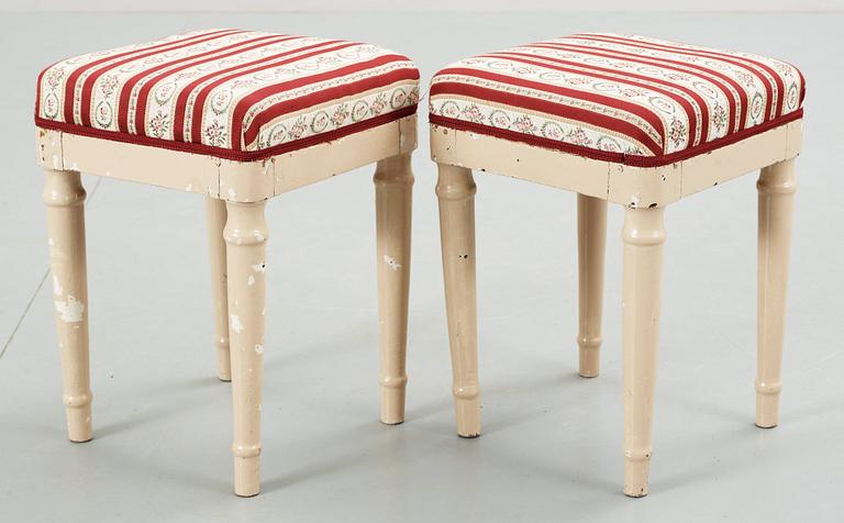 PALLAR, ett par, senempire, 1800-talets mitt.