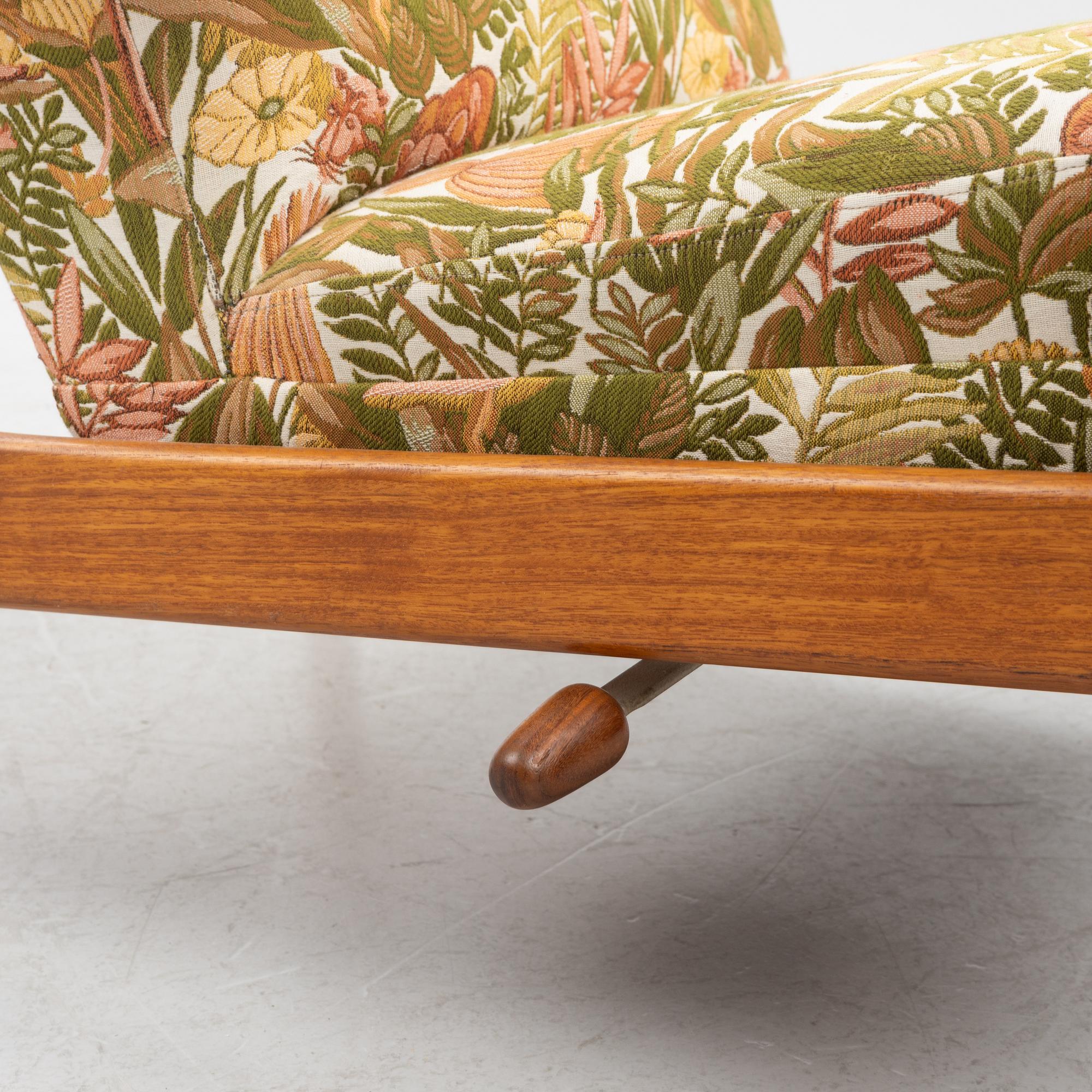 Folke Ohlsson, an armchair with ottoman "Duxiesta", Bra Bohag, Ljungs Industrier, Malmö 1960s.