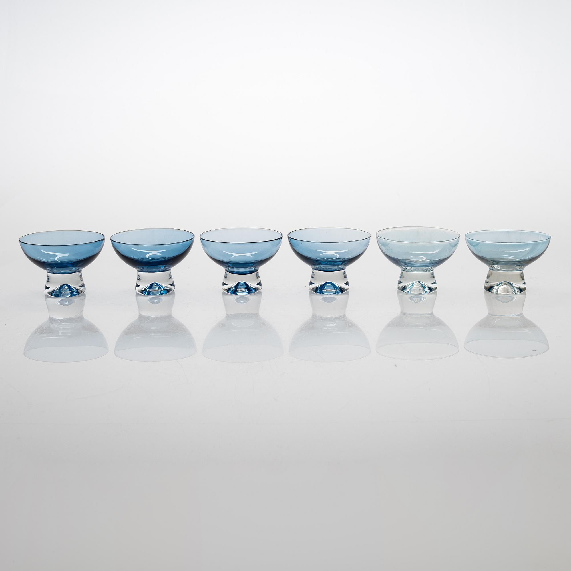 Tapio Wirkkala, Jälkiruokamaljoja, 18 kpl, malli 2092. Iittala 1900-luvun puoliväli.