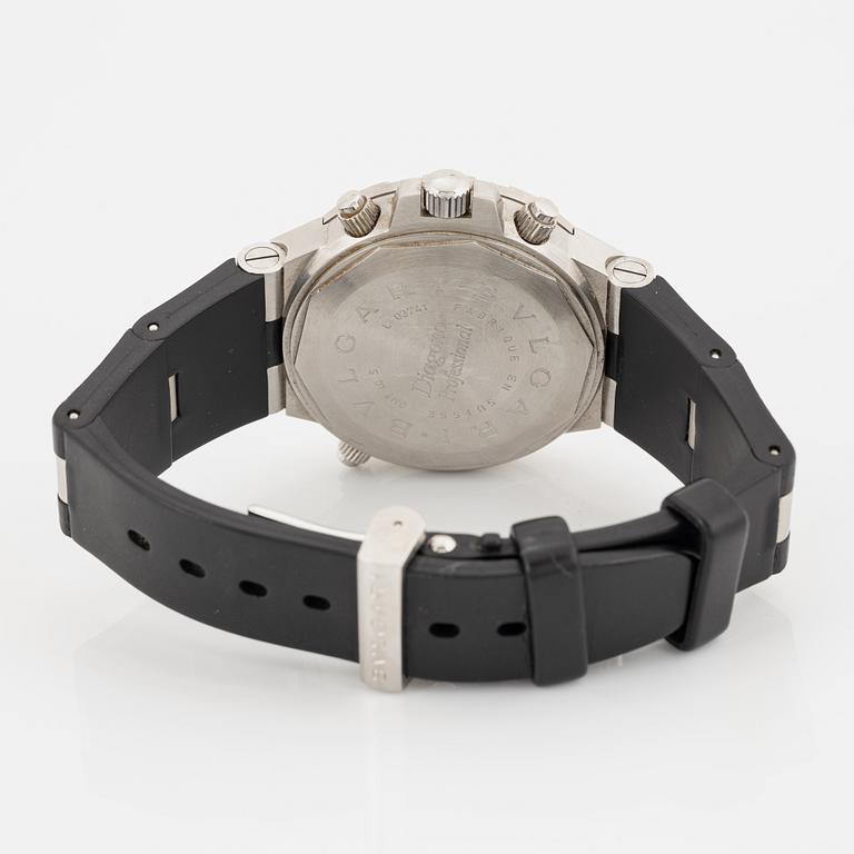 Bulgari, Diagono GMT, wristwatch, 40 mm.