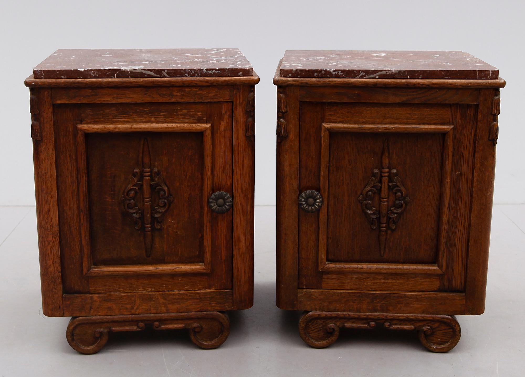 SÄNGBORD, 1 par, art déco, 1930-tal.