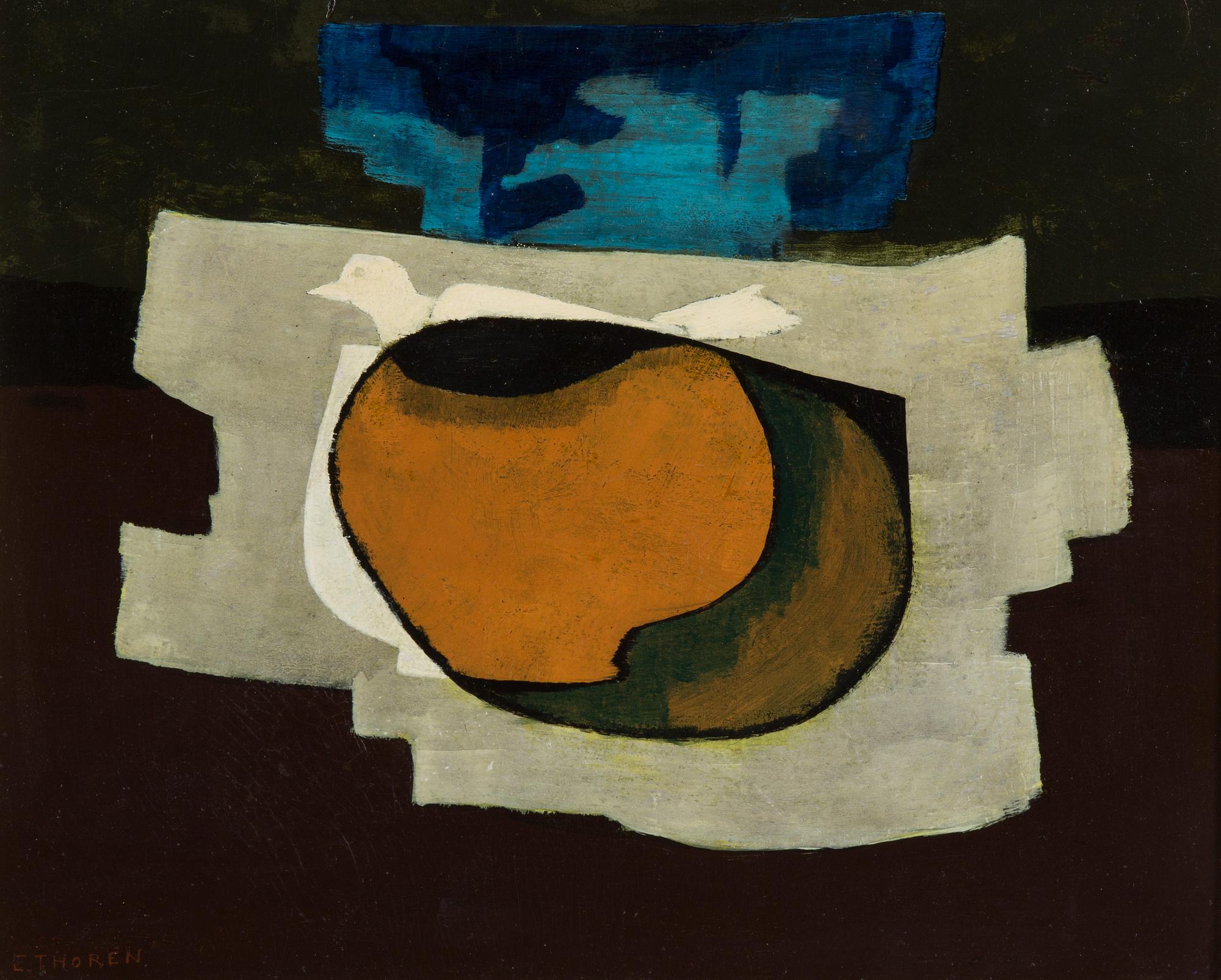 ESAIAS THORÉN, oil lon panel, signed E. Thorén.