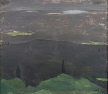 Einar Reuter (H. Ahtela), "Ice melting" (View from Naapurinvaara toward Lake Nuasjärvi).