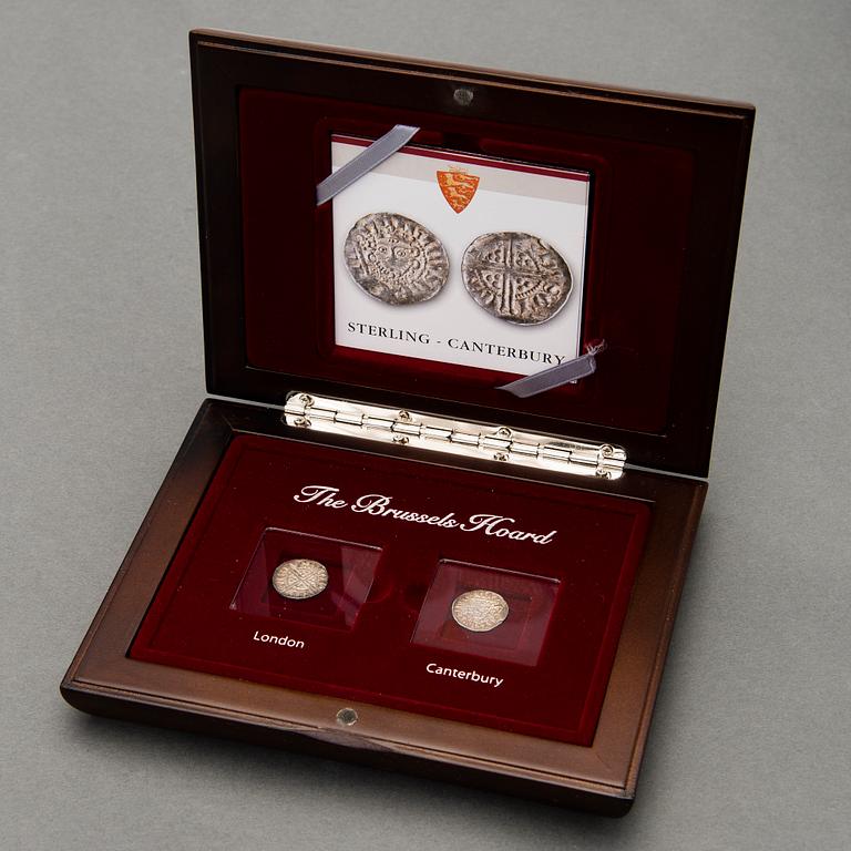 Two 13th Century British silver coins, London & Canterbury.