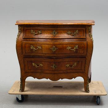 A Swedish Rococo chest of drawers, 18th Century.